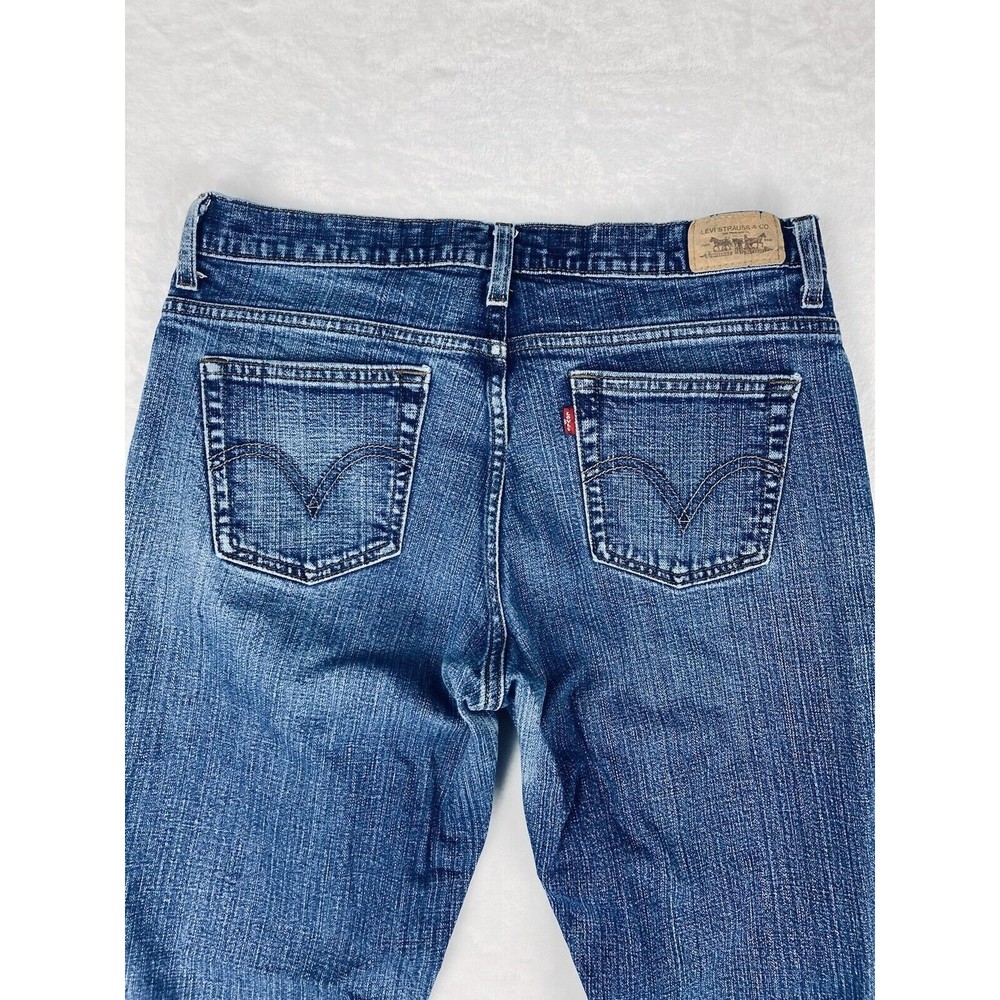 Levi's 550 Classic Relaxed Relaxed Boot Cut Womens Jeans Size 12S - Picture 13 of 16